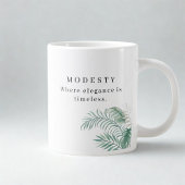 Minimalist Hijab Line Art Jumbo 20oz Mug | Modern ジャンボコーヒーマグカップ