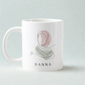 Minimalist Hijab Line Art Jumbo 20oz Mug | Modern ジャンボコーヒーマグカップ