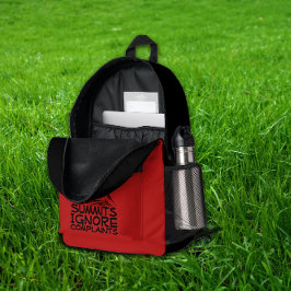 Minimalist Hiking Backpack Trail Lovers black red プリントバックパック