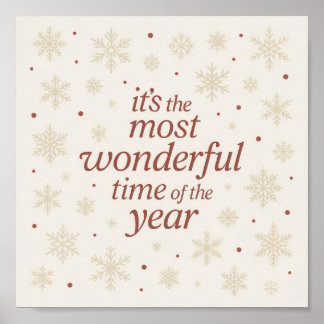 Minimalist Holiday Printable Wall Art ポスター