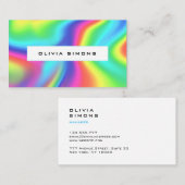 Minimalist holographic Business Cards 名刺 (正面/裏面)
