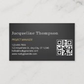 Minimalist Home Building Construction Luxe QR Code 名刺 (裏面)