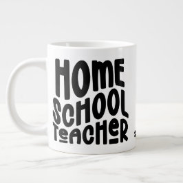 Minimalist Homeschool Teacher ジャンボコーヒーマグカップ