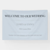 Minimalist Horizontal Dusky Blue 横断幕 (横)