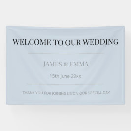 Minimalist Horizontal Dusky Blue 横断幕