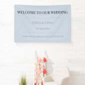 Minimalist Horizontal Dusky Blue 横断幕 (インサイチュ)