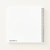 Minimalist Hot Pink Notebook ノートブック (裏面)