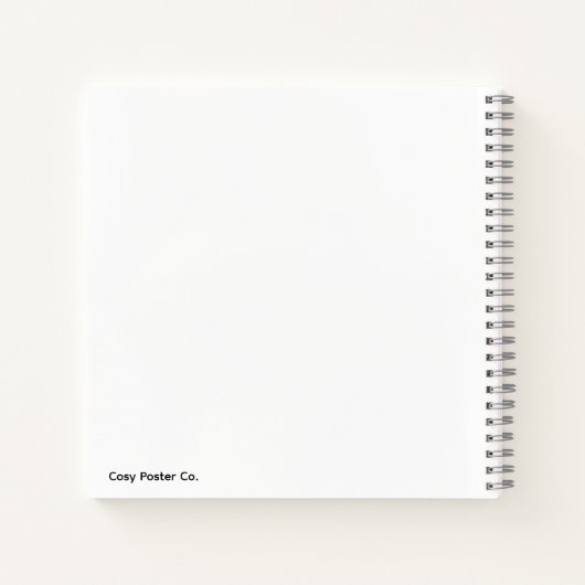 Minimalist Hot Pink Notebook ノートブック (裏面)