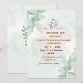 Minimalist Housewarming Invitation 招待状 (正面/裏面)