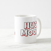 Minimalist “Hug Mood” Coffee Mug – Cute Quote コーヒーマグカップ (正面右)