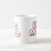 Minimalist “Hug Mood” Coffee Mug – Cute Quote コーヒーマグカップ (中央)