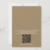 Minimalist Hydrangea Bloom Rustic QR Code Wedding 招待状 (裏面)