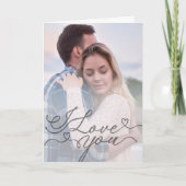 Minimalist I Love You カード (正面)