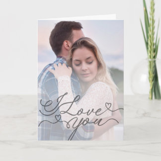 Minimalist I Love You カード
