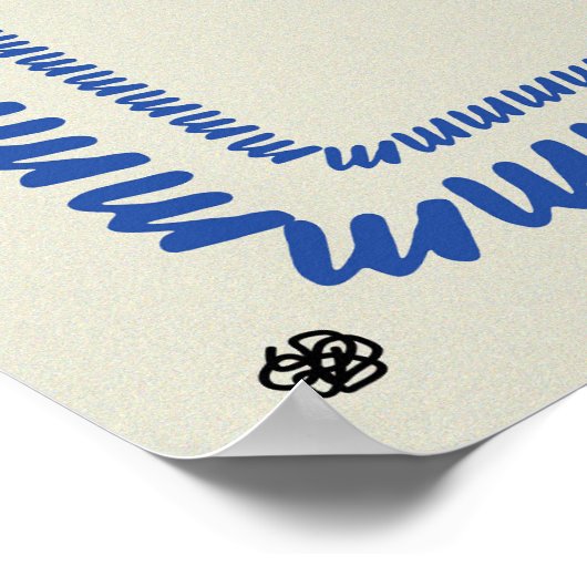 Minimalist Ice Cream Art Print ポスター (角)