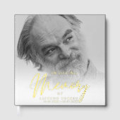 Minimalist In Loving Memory Funeral  ゲストブック (正面)
