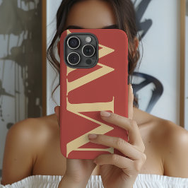 Minimalist Initial Phone Case Custom Gift for Her iPhone 15 Proケース