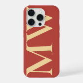 Minimalist Initial Phone Case Custom Gift for Her iPhoneケース (裏面)