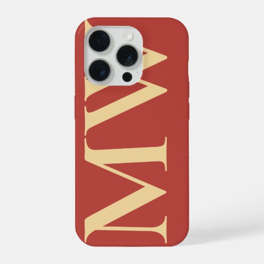 Minimalist Initial Phone Case Custom Gift for Her iPhoneケース (裏面)