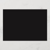 Minimalist Ink Black Border Personalized Script ノートカード (裏面)