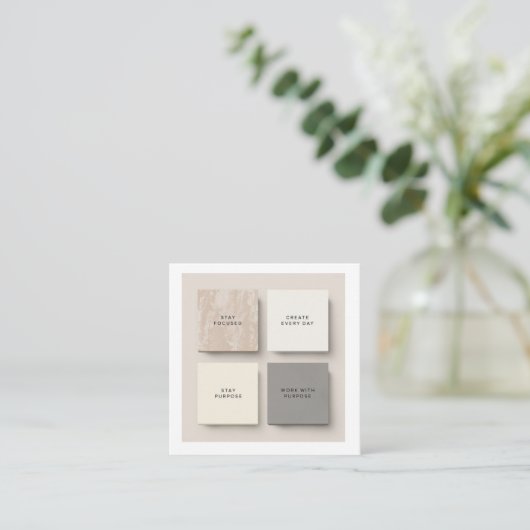 Minimalist Inspirational Notes | Modern Of ノートカード (スタンド正面)