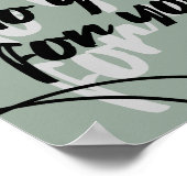 Minimalist Inspirational Quote Poster Print ポスター (角)