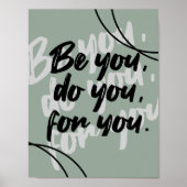 Minimalist Inspirational Quote Poster Print ポスター (正面)