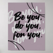 Minimalist Inspirational Quote Poster Print  ポスター (正面)