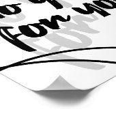 Minimalist Inspirational Quote Poster - White ポスター (角)