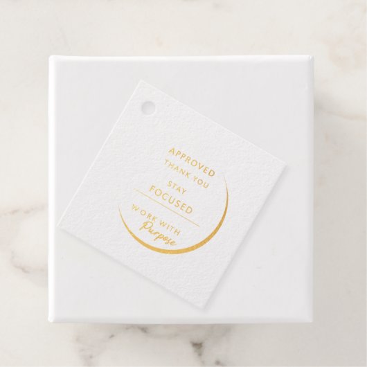 Minimalist Inspirational Stamp | Modern Office & H フェイバータグ (箱)