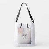 Minimalist Inspirational Tote Bag | Modern Neutral クロスボディバッグ (裏面)
