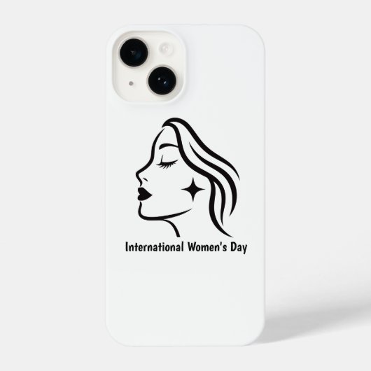 Minimalist International Women's Day iPhone 14 Cas iPhoneケース (裏面)