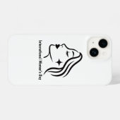 Minimalist International Women's Day iPhone 14 Cas iPhoneケース (裏面横)