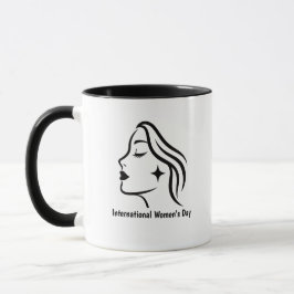 Minimalist International Women's Day Mug マグカップ