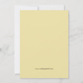 MINIMALIST Island Citrus Cross Formal Wedding 招待状 (裏面)