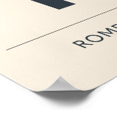 Minimalist Italy Travel with Architectural Geometr ポスター (角)