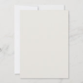 Minimalist Ivory Faux Blind Embossed Botanical In 招待状 (裏面)