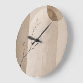 Minimalist Japandi Neutral Arch Branch Clock ラージ壁時計 (傾斜)
