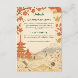 Minimalist Japanese Cherry Blossom Details Card エンクロージャーカード