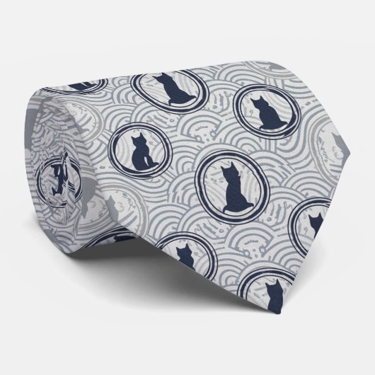 Minimalist Japanese Geometric Patterns ネクタイ (ロール)