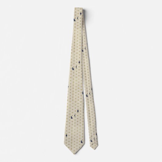 Minimalist Japanese Geometric Patterns ネクタイ (正面)