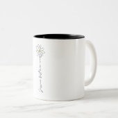 Minimalist Jessica Best Mom Ever Flower Mug ツートーンマグカップ (正面右)