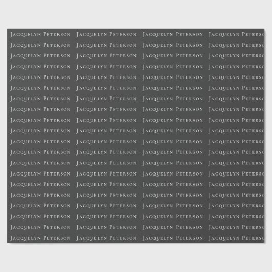 Minimalist Jet Black Plain Elegant Modern  ラッピングペーパー (フラット)