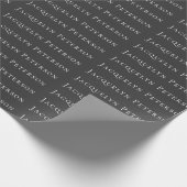 Minimalist Jet Black Plain Elegant Modern  ラッピングペーパー (角)