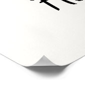 Minimalist Keep Calm & Stay Happy Typography Wall  ポスター (角)