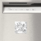 MINIMALIST KINDNESS QUOTE -BOTANICAL INSPIRATIONAL マグネット (インサイチュ (食洗機))