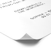 Minimalist Ladies Freshen Up Wedding Bathroom ポスター (角)