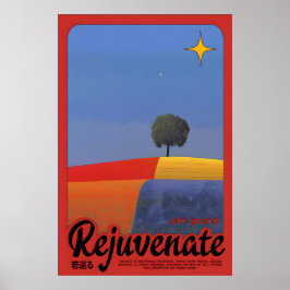 Minimalist Landscape Art Print Inspirational ポスター