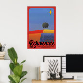 Minimalist Landscape Art Print Inspirational ポスター (ホームオフィス)