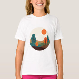 Minimalist landscape tシャツ